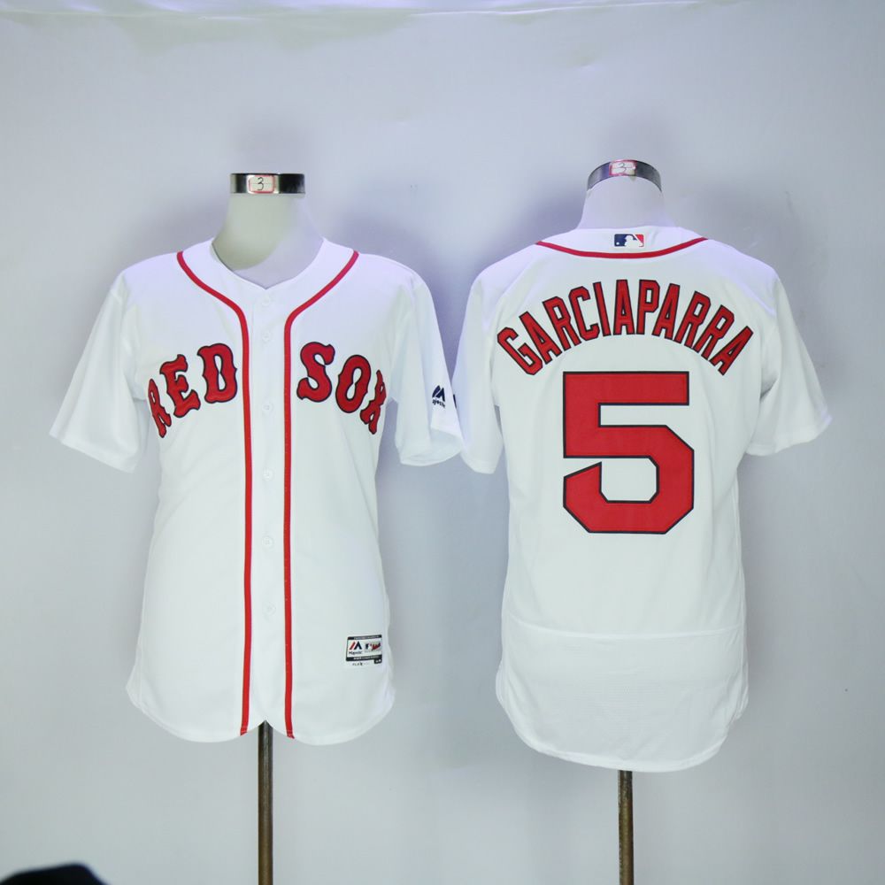 Men Boston Red Sox #5 Garciaparra White MLB Jerseys->boston red sox->MLB Jersey